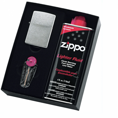 Zippo Gift Set Street Chrome 207